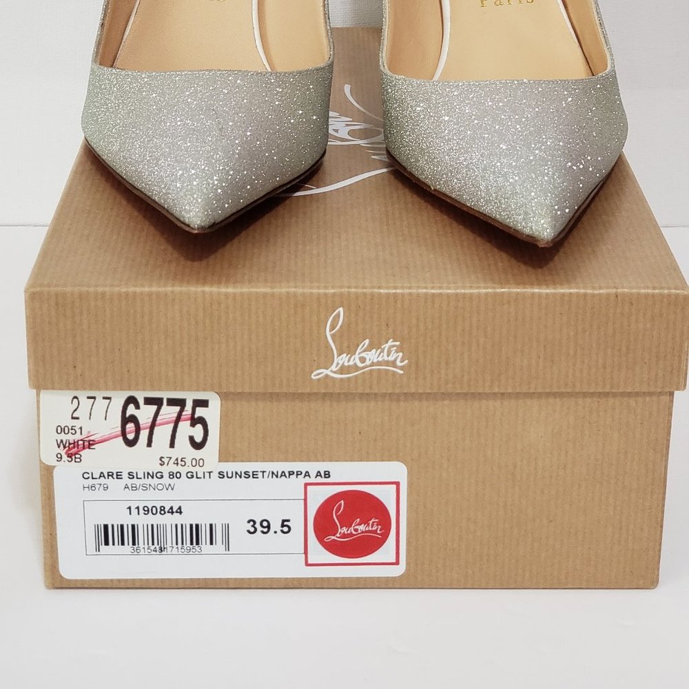 *SOLD* Brand New Christian Louboutin Clare Slingback Pumps SZ 39 1/2
